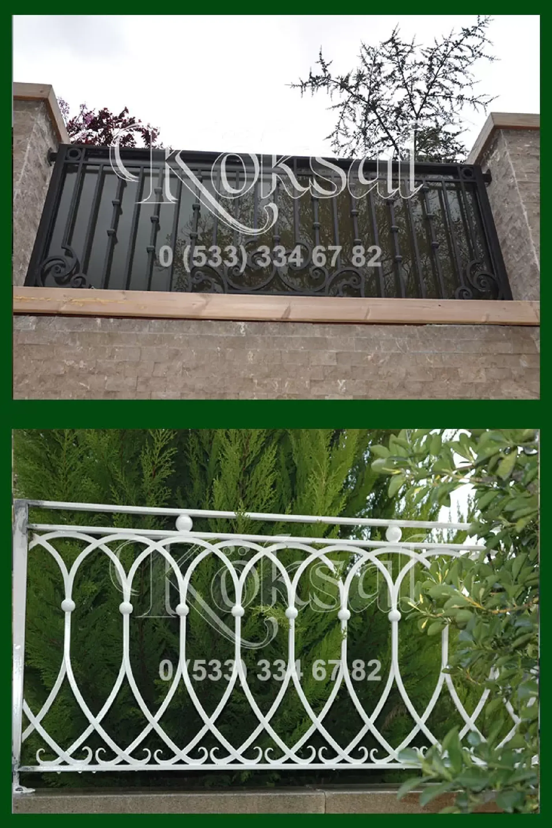 Dekoratif Ferforje Korkuluk Ürünleri Bahçe Kullanım Alanına Uygun Kampanya 