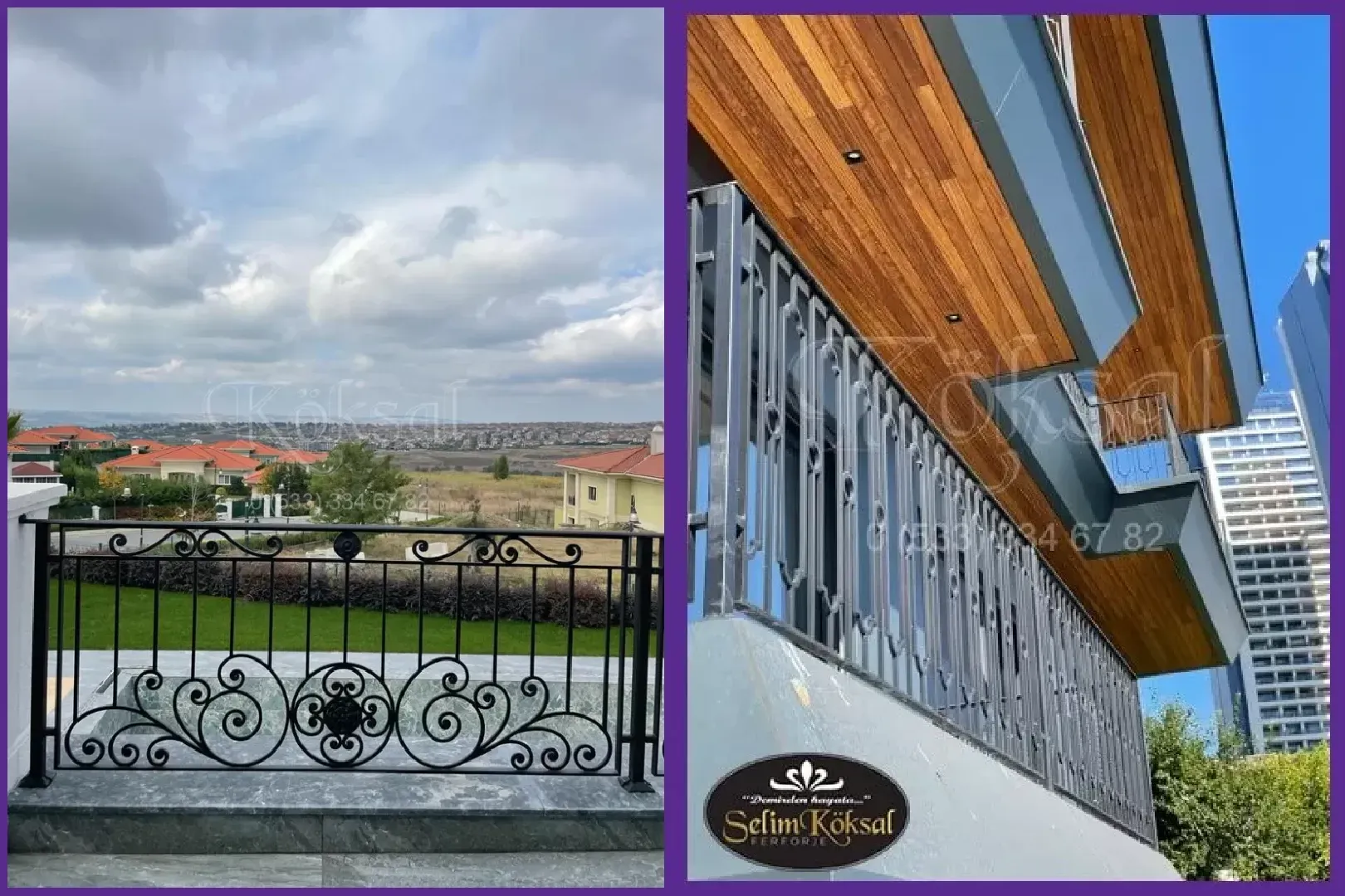 Dekoratif Ferforje Korkuluk Ürünleri Balkon Kullanım Alanına Uygun Fiyat 