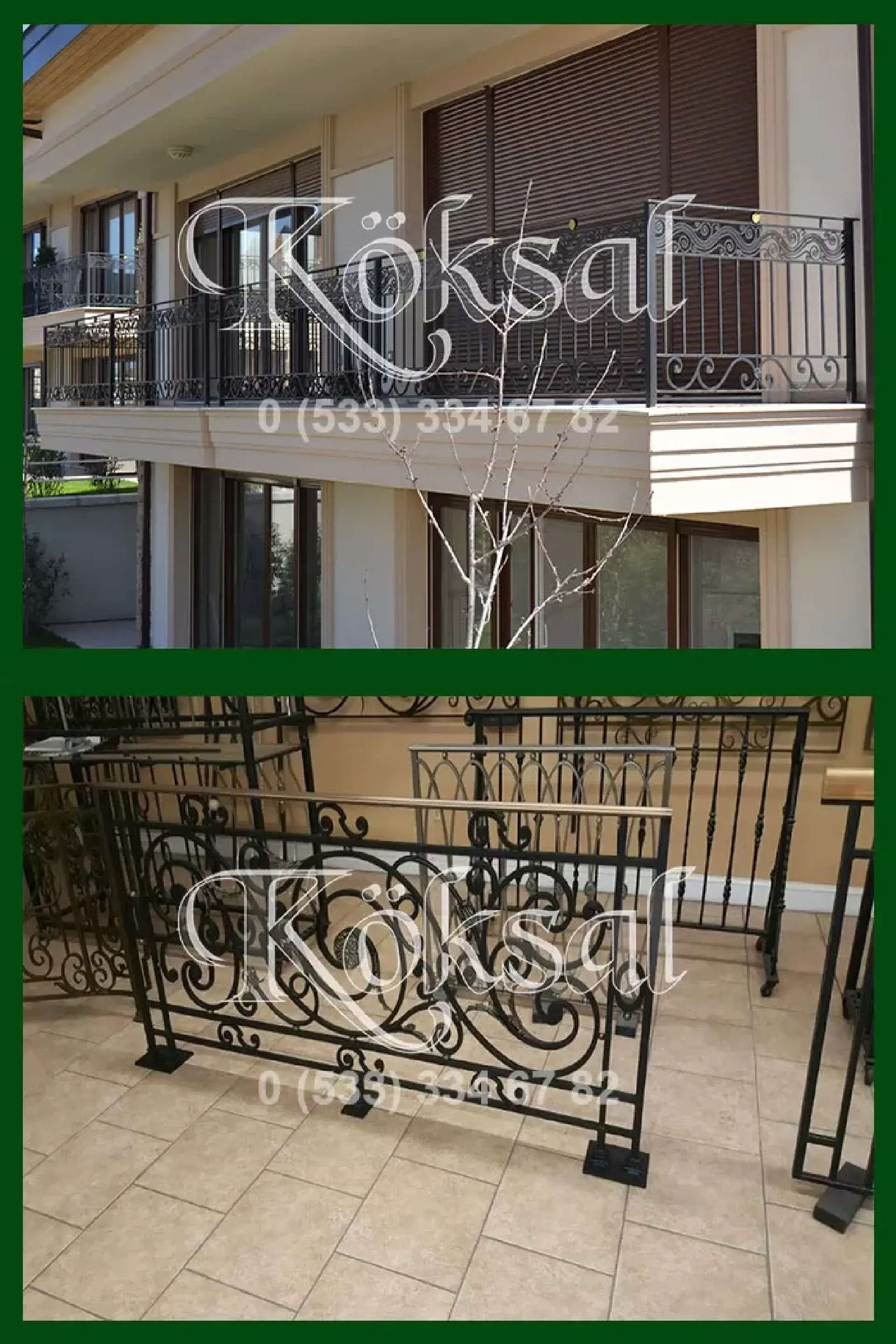 Dekoratif Ferforje Korkuluk Ürünleri Balkon Kullanım Alanına Uygun Kampanya 