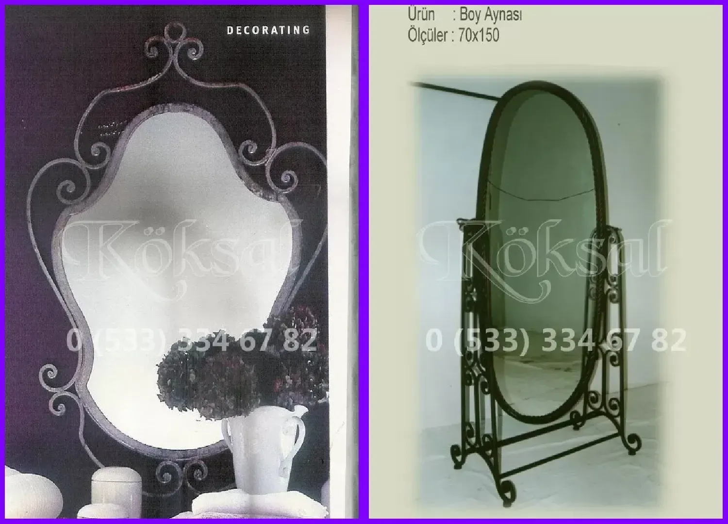 ferforje bina ayna dekoratif kampanya - 2025 ferforje bina ayna dekoratif kampanya - 2025