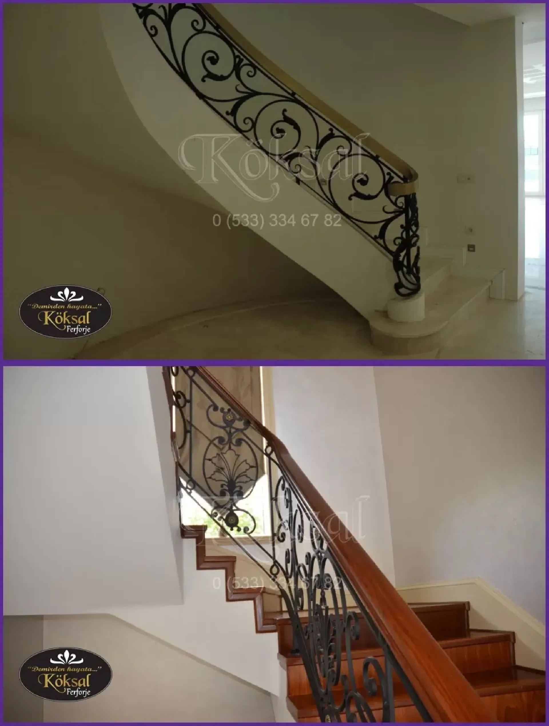 Dekoratif Ferforje Korkuluk Ürünleri Bina Kullanım Alanına Uygun Fiyat 