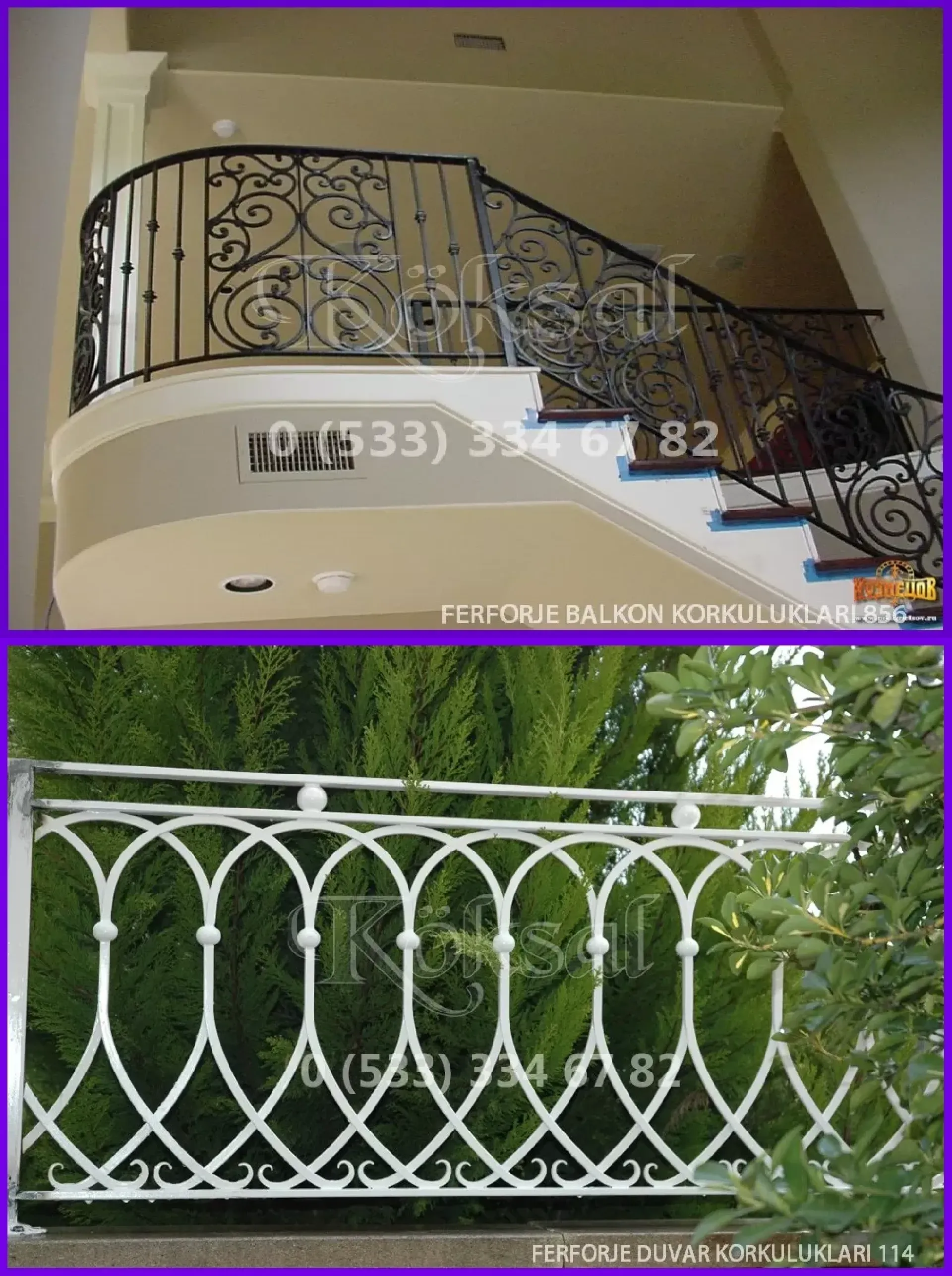 Dekoratif Ferforje Korkuluk Ürünleri Garaj Kullanım Alanına Uygun Kampanya 