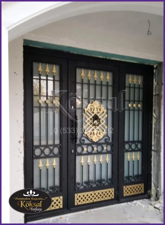 Çubuklu Villa Giriş Kapısı - Kanatlı Villa Kapıları