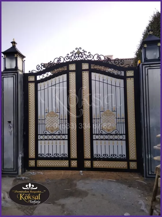 Ferforje Villa Bahçe Kapıları – Bahçe Giriş Kapısı