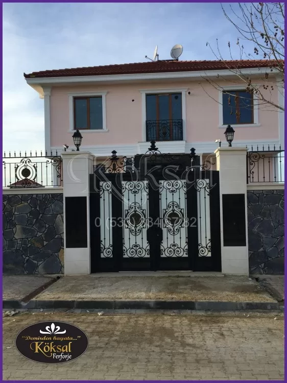 Ferforje Villa Bahçe Kapıları - Villa Bahçe Kapısı - Demir Villa Bahçe Kapı