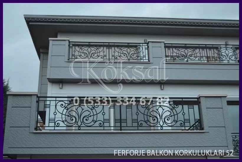 Ferforje Balkon Korkulukları 52