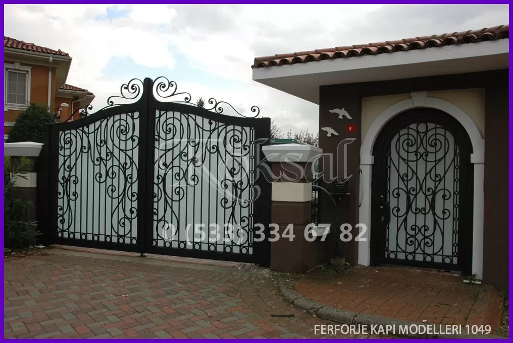 Ferforje Kapı Modelleri 1049 Ferforje Kapı Modelleri 1049