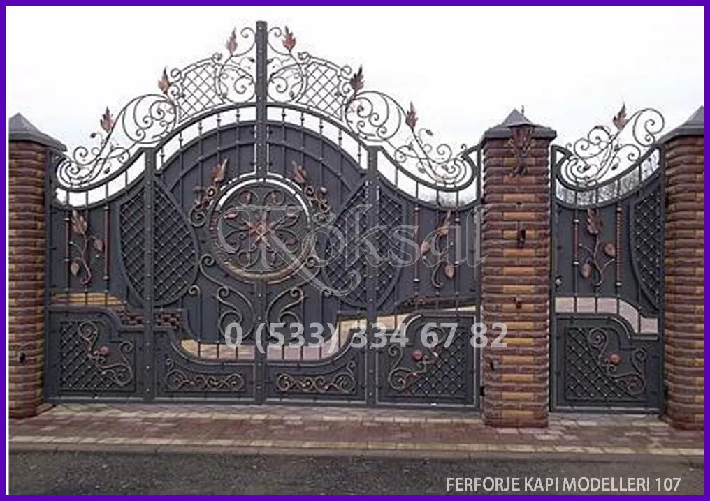 Ferforje Kapı Modelleri 107 Ferforje Kapı Modelleri 107