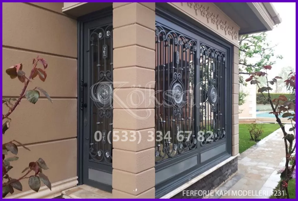 Ferforje Kapı Modelleri 1231 Ferforje Kapı Modelleri 1231