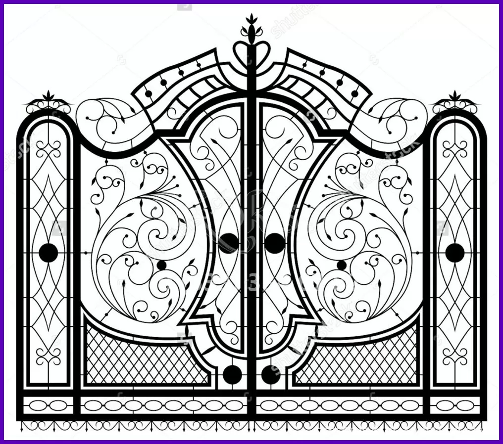 Ferforje Kapı Modelleri 538 Ferforje Kapı Modelleri 538