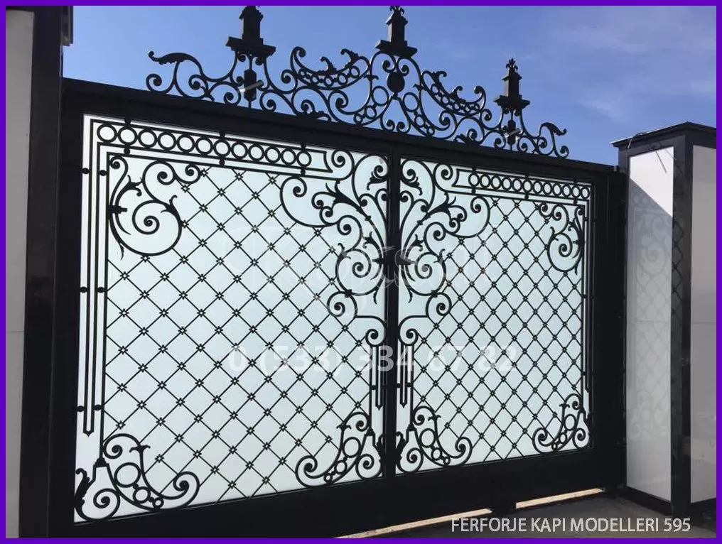 Ferforje Kapı Modelleri 595 Ferforje Kapı Modelleri 595