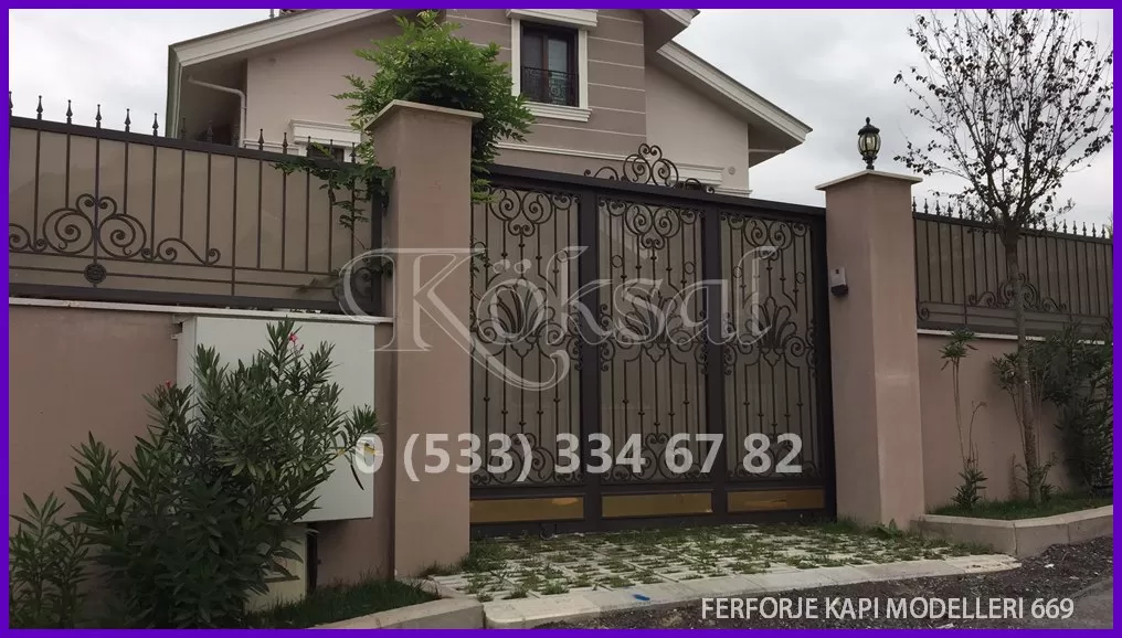 Ferforje Kapı Modelleri 669 Ferforje Kapı Modelleri 669