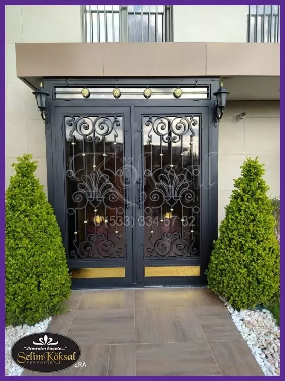 Siyah Villa Kapıları - Villa Dış Kapıları - Demir Villa Kapıları 2022
