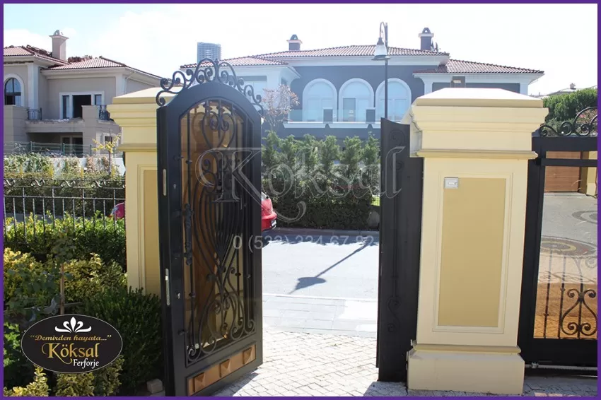 Villa Bahçe Kapısı - Ferforje Bahçe Kapıları