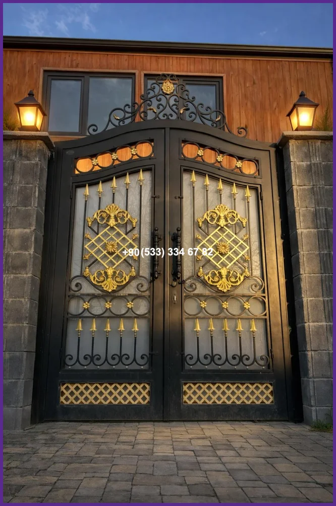 VİLLA KAPILARI-FERFORJE VİLLA KAPILAR-VİLLA GİRİŞ KAPILAR fer20848