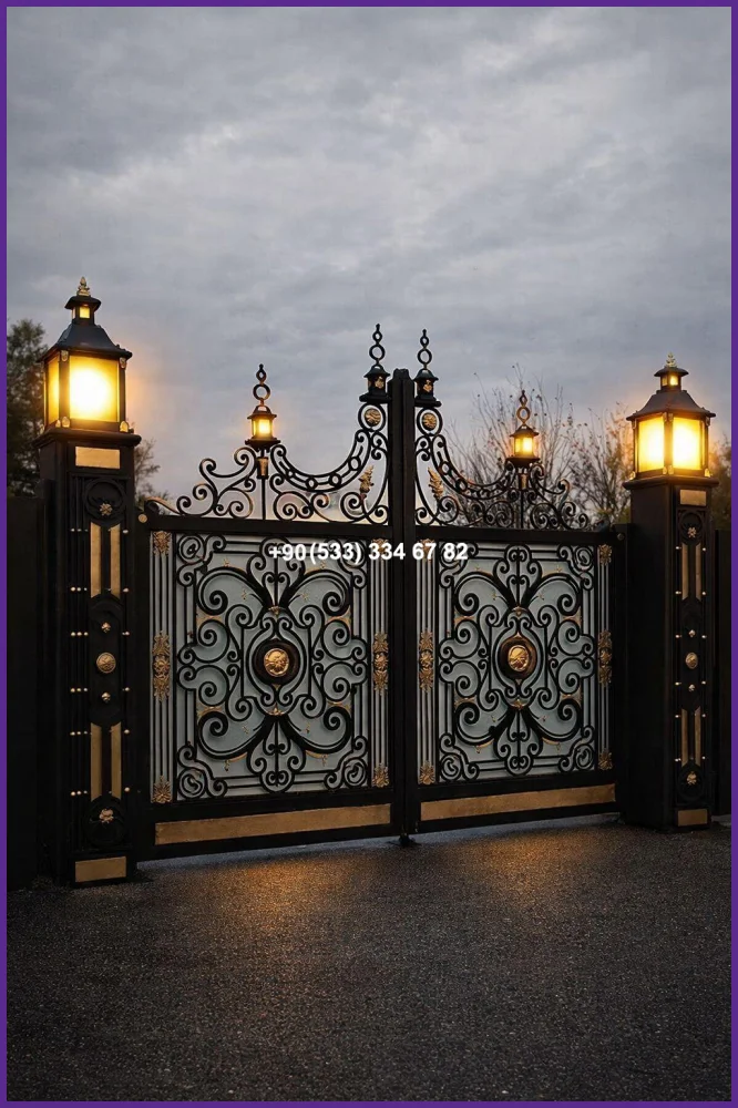 VİLLA KAPILARI-FERFORJE VİLLA KAPILAR-VİLLA GİRİŞ KAPILAR fer20851