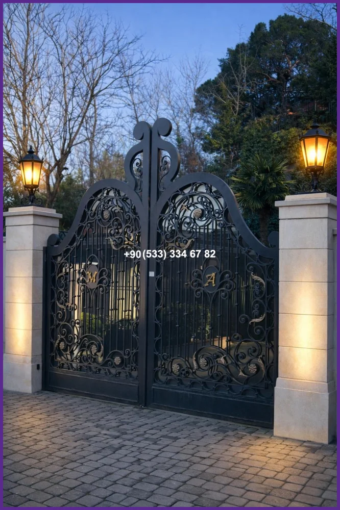 VİLLA KAPILARI-FERFORJE VİLLA KAPILAR-VİLLA GİRİŞ KAPILAR fer20852