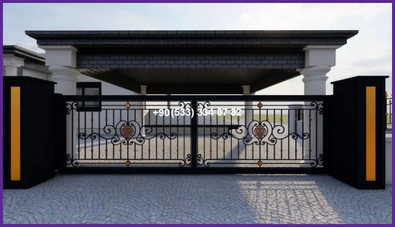 VİLLA KAPILARI-FERFORJE VİLLA KAPILAR-VİLLA GİRİŞ KAPILAR fer20882