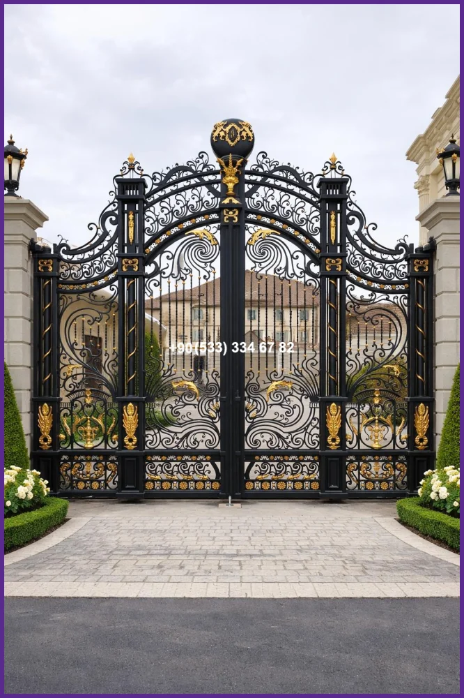 VİLLA KAPILARI-FERFORJE VİLLA KAPILAR-VİLLA GİRİŞ KAPILAR fer20887