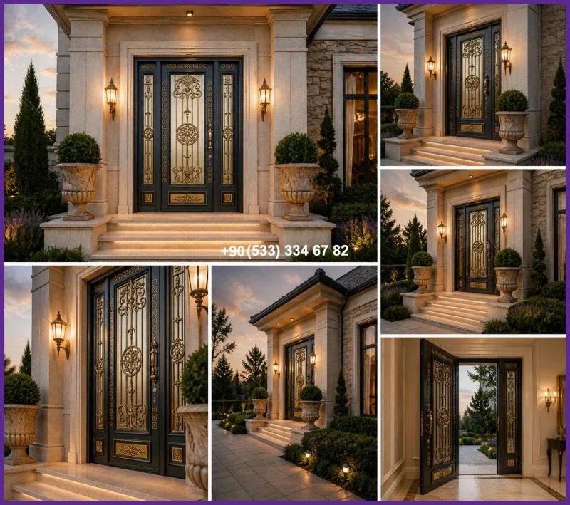 VİLLA KAPILARI-FERFORJE VİLLA KAPILAR-VİLLA GİRİŞ KAPILAR fer20973