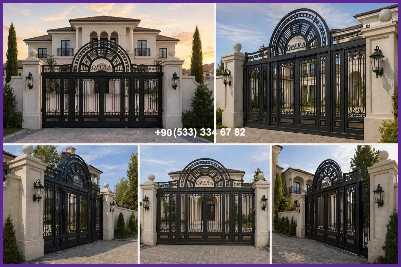 VİLLA KAPILARI-FERFORJE VİLLA KAPILAR-VİLLA GİRİŞ KAPILAR fer20974