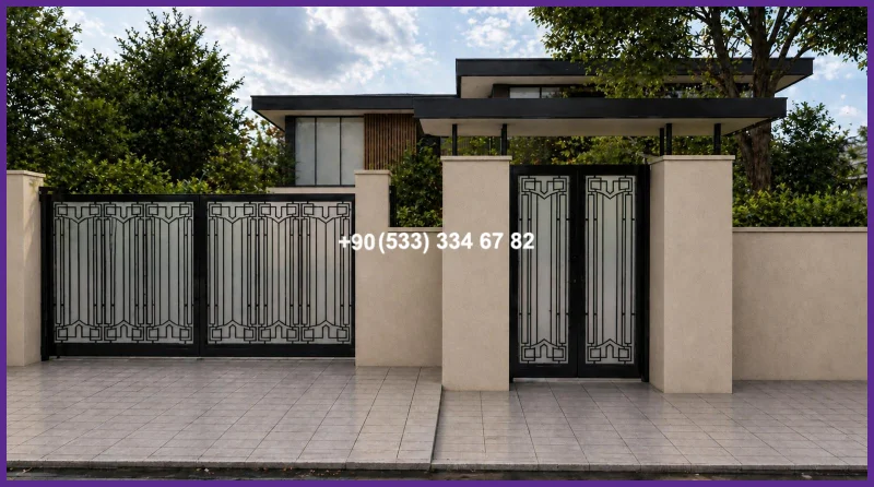 VİLLA KAPILARI-FERFORJE VİLLA KAPILAR-VİLLA GİRİŞ KAPILAR fer20975