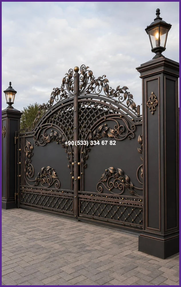 VİLLA KAPILARI-FERFORJE VİLLA KAPILAR-VİLLA GİRİŞ KAPILAR fer21077
