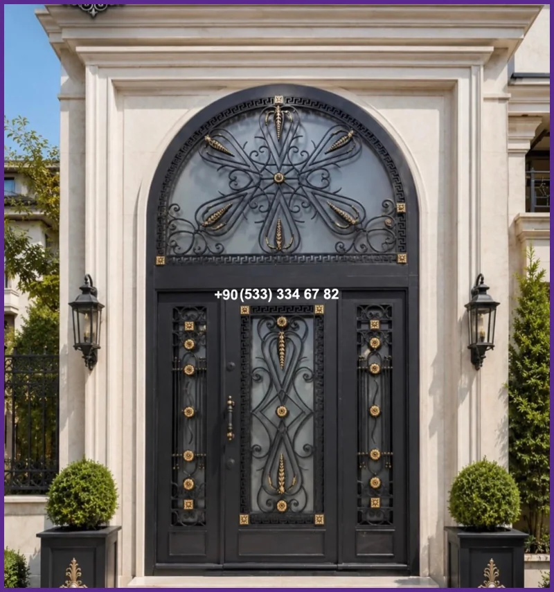 VİLLA KAPILARI-FERFORJE VİLLA KAPILAR-VİLLA GİRİŞ KAPILAR fer21090